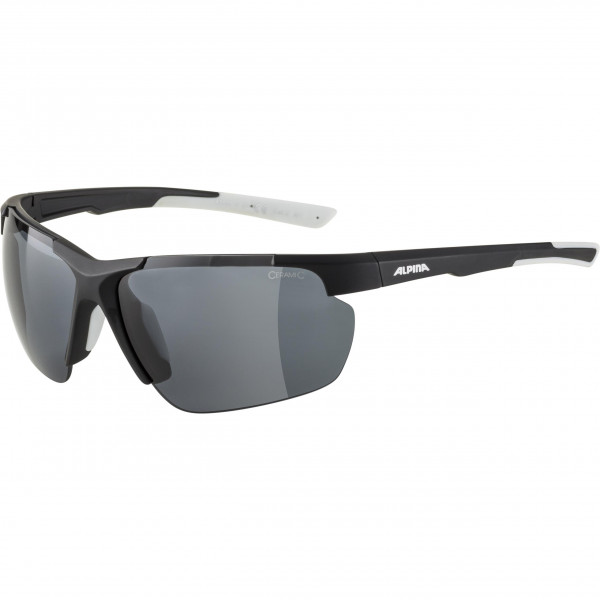 Alpina DEFEY HR Unisex Sportbrille, Black-White Matt