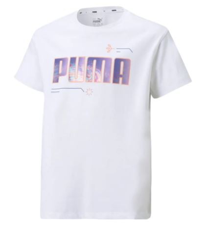 Puma ALPHA Mädchen T-Shirt, Puma White
