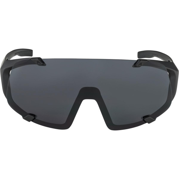 Alpina HAWKEYE Unisex Sportbrille, All Black Matt