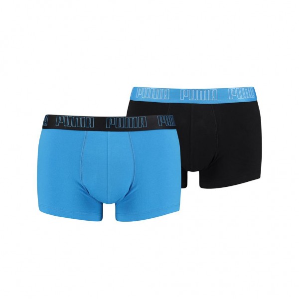 Puma BASIC Herren Boxer-Shorts 2er Pack, Blue Combo