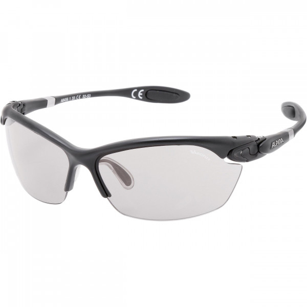 Alpina TWIST THREE 2.0 VL Unisex Sportbrille, Black Matt