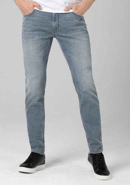 TIMEZONE EDUARDO Herren Slim Jeans (36er Länge), Metal Grey Wash