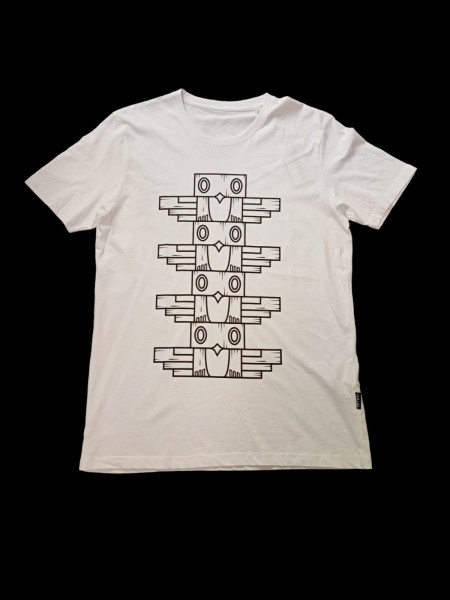 Klippenkuckuck MOCK UP Unisex T-Shirt, Weiß