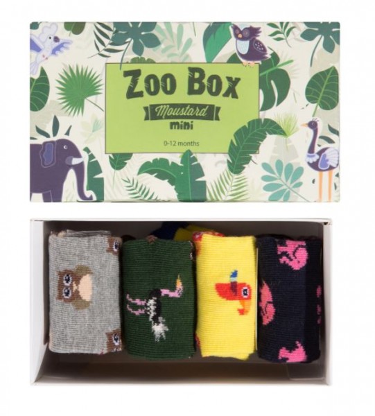 Moustard ZOO Baby Socken-Box
