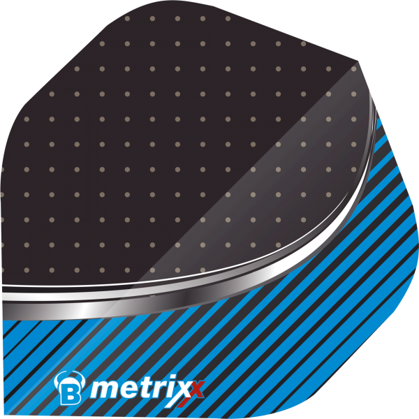 BULL`S METRIX Dart Flights, Stripe Blue