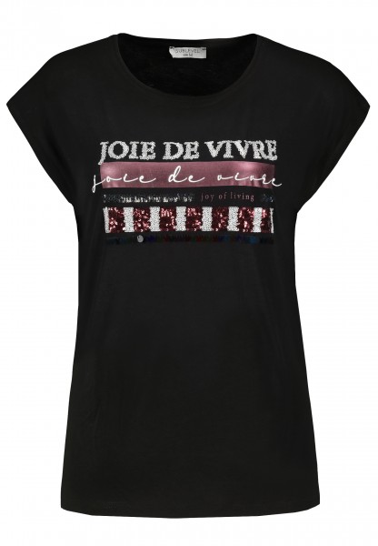 Sublevel Damen T-Shirt mit Motiv, Black/Design 02