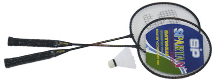 Donausport Unisex Badminton Set, Black