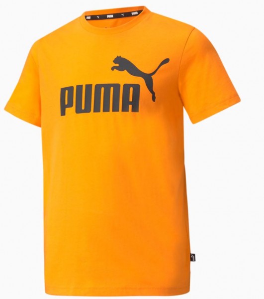 Puma ESSENTIALS Kinder T-Shirt mit Logo, Vibrant Orange