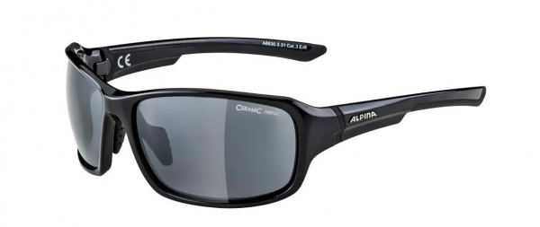 Alpina LYRON Unisex Sonnenbrille, Black matt