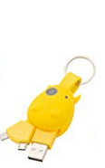 munkees® USB Mobiles Ladekabel Mikro-USB, Gelb
