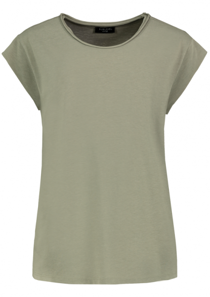Sublevel BASIC Damen Rundhals T-Shirt, Middle Green