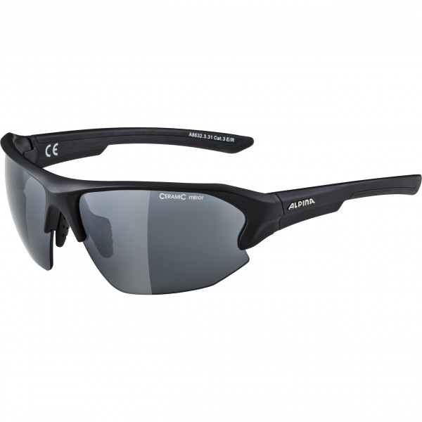 Alpina LYRON HR Unisex Sportbrille, Black Matt