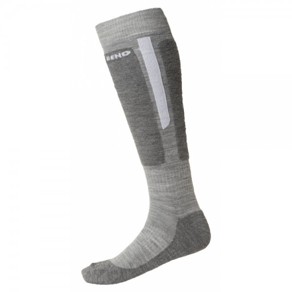 North Bend EXOWOOL Unisex Ski-Socken, Grey Chip 