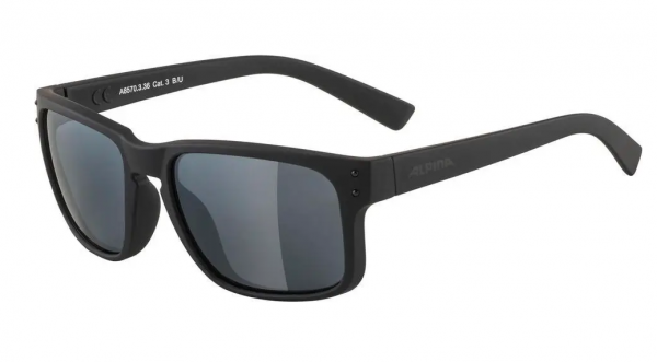 Alpina KOSMIC Unisex Sonnenbrille, All Black Matt